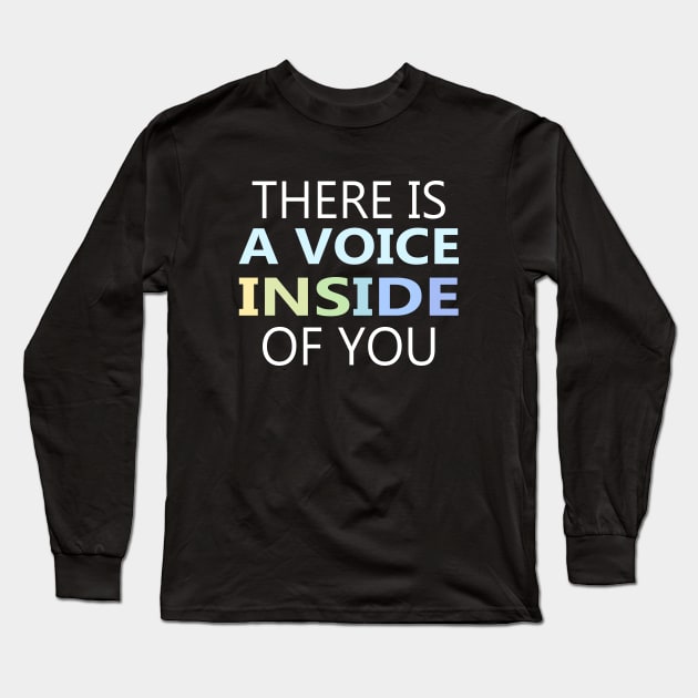 There is a voice inside of you, World Peace Day Long Sleeve T-Shirt by FlyingWhale369